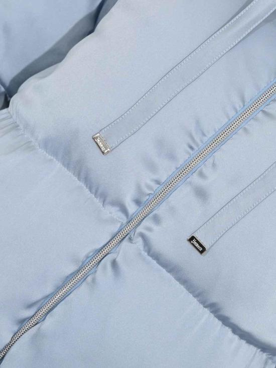 26FW 에르노 하이넥 새틴 숏 다운 자켓 PI00186DR129129004 LIGHT BLUE - HERNO