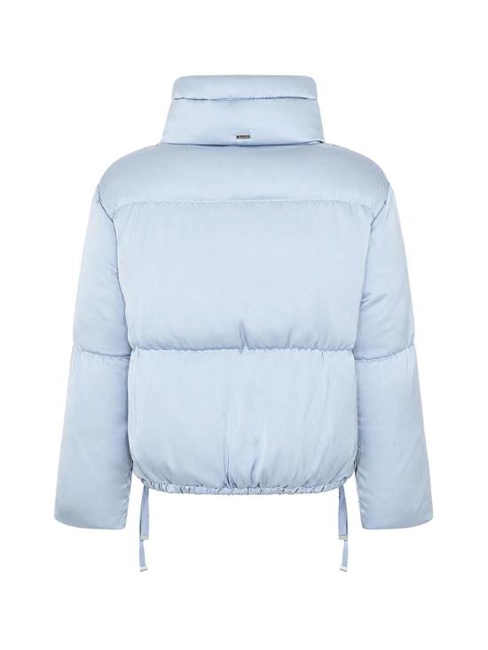 26FW 에르노 하이넥 새틴 숏 다운 자켓 PI00186DR129129004 LIGHT BLUE - HERNO