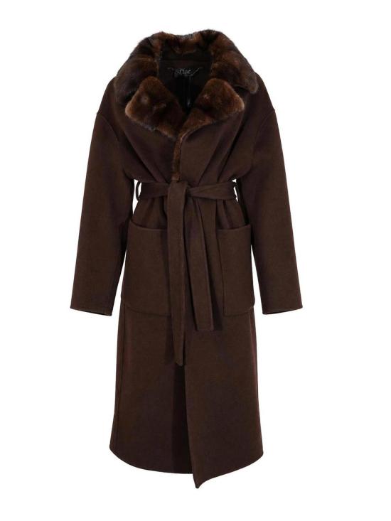 26FW 클립스 무스탕 L904589100039 DARK BROWN