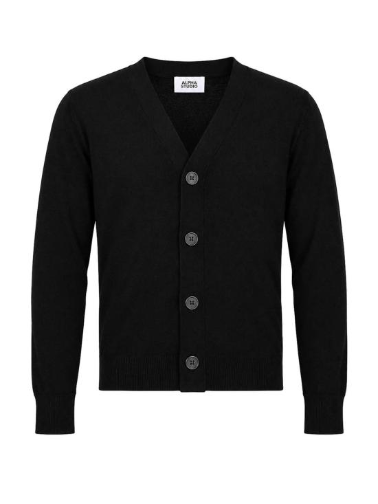 26FW 알파스튜디오 가디건 AU7005E1002 BLACK