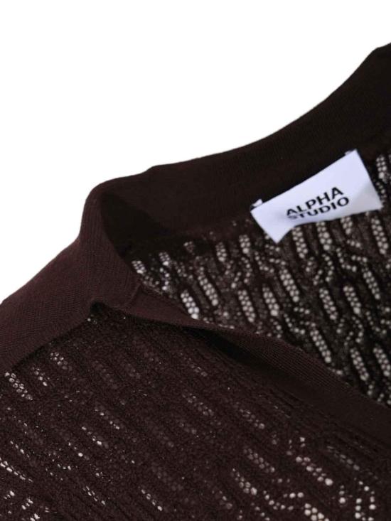 26FW 알파스튜디오 폴로 티셔츠 AD8041B2007 BROWN - ALPHA STUDIO