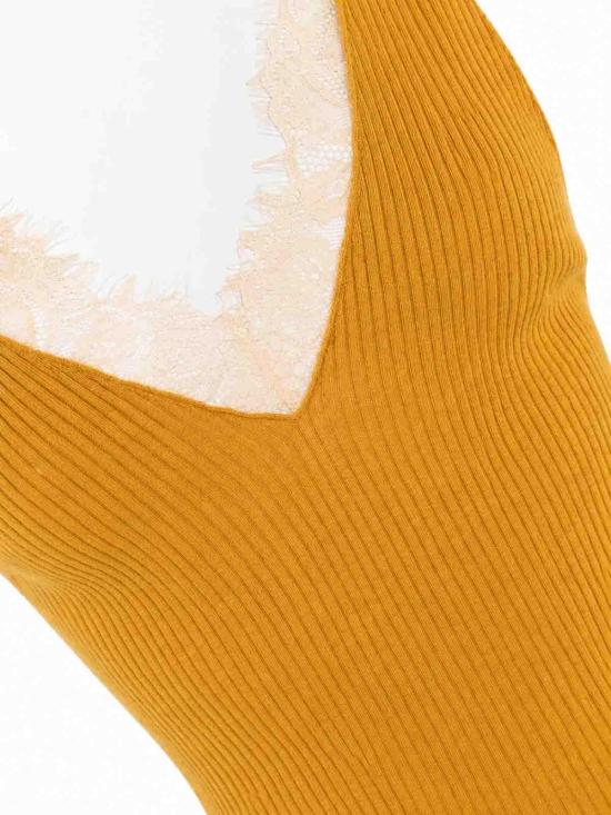 26FW 핑코 민소매 티셔츠 107266A3I0H61 YELLOW - PINKO