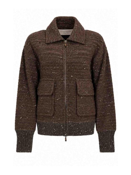 26FW 디익스테리어 봄버 자켓 6345214CIO DARK BROWN