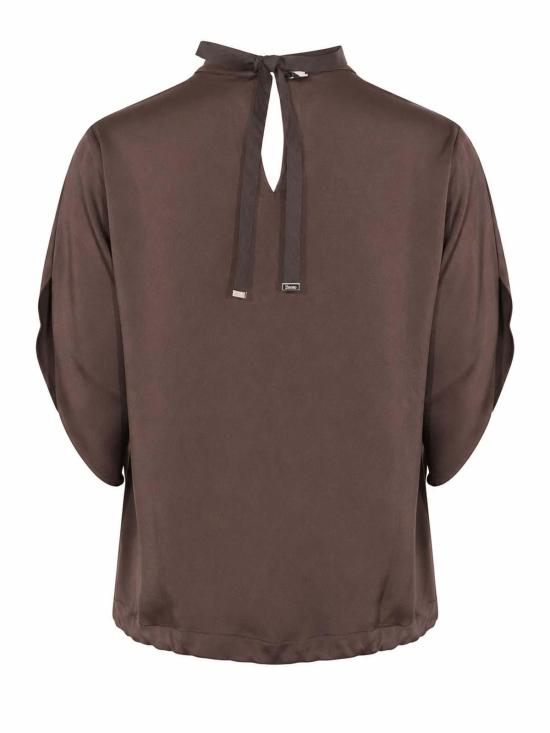 26FW 에르노 블라우스 BL00018DR127278810 DARK BROWN - HERNO