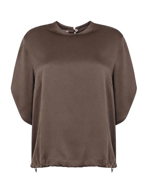 26FW 에르노 블라우스 BL00018DR127278810 DARK BROWN
