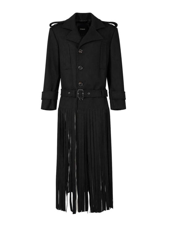 26FW 핑코 미디 스커트 107869A3LAZ99 BLACK