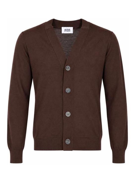 26FW 알파스튜디오 가디건 AU7005E1007 BROWN