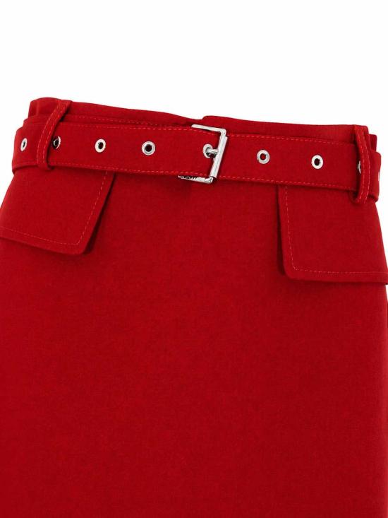 26FW 핑코 미디 스커트 107295A3DAR59 RED - PINKO