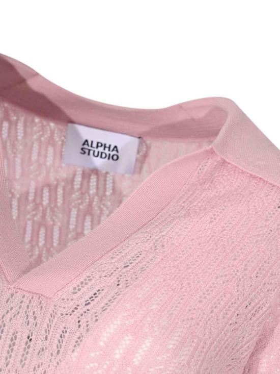26FW 알파스튜디오 폴로 티셔츠 AD8041B2011 PINK - ALPHA STUDIO