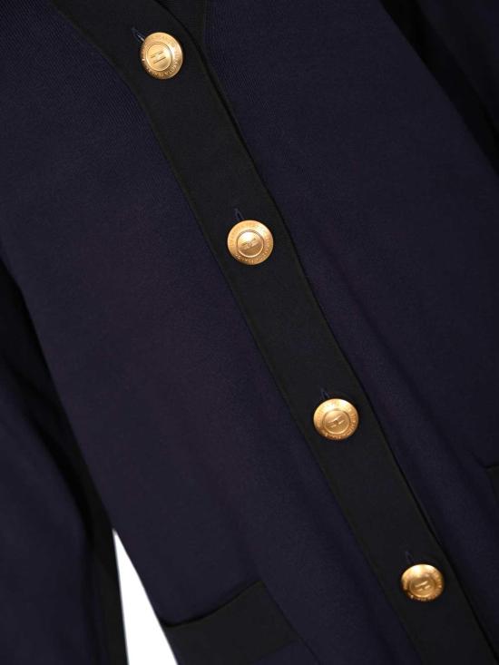 26FW 엘리자베타프랜치 가디건 MK13S66E2I11 BLUE - ELISABETTA FRANCHI