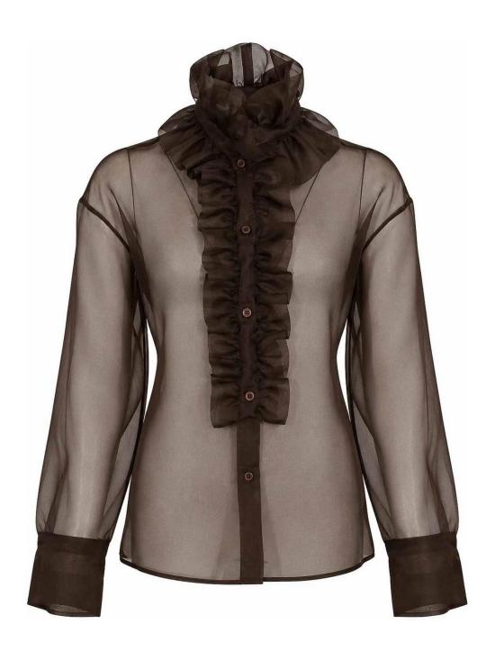 26FW 디익스테리어 셔츠 6371414CIO DARK BROWN