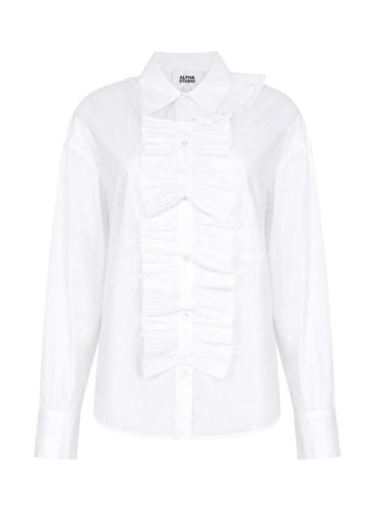 26FW 알파스튜디오 셔츠 AD8720L2460 WHITE