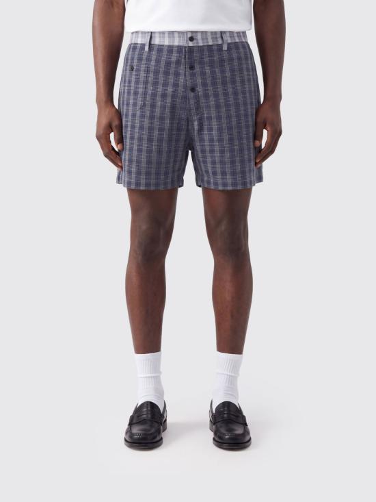 26FW 기마구아스 팬츠 RUBENCHECKSSHORTS DARK Blue
