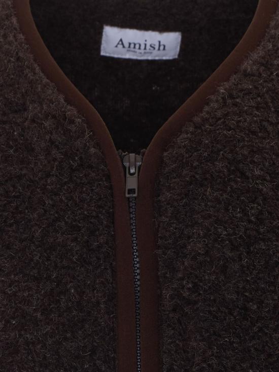 26FW 아미시 베스트 AMX237CV83XXXX C0241 Brown - AMISH