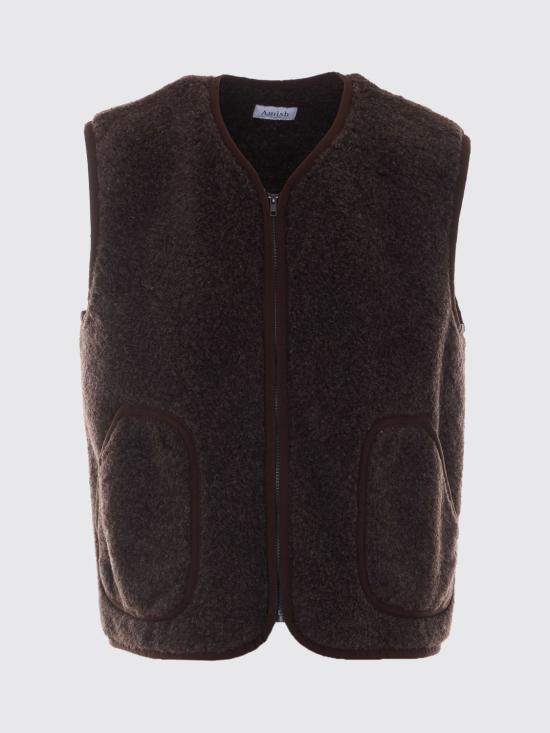 26FW 아미시 베스트 AMX237CV83XXXX C0241 Brown - AMISH