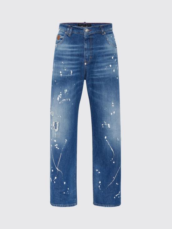 26FW 필립 플레인 데님 팬츠 FAECMDT4142PDE004N 07MR Blue - PHILIPP PLEIN