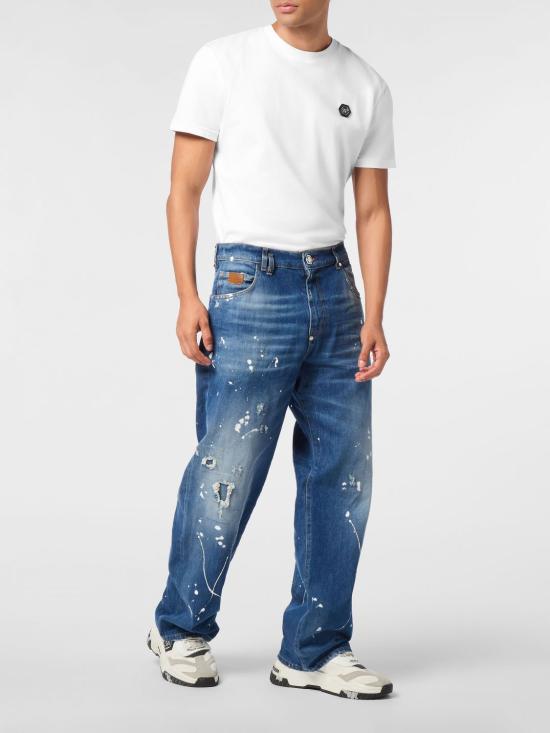 26FW 필립 플레인 데님 팬츠 FAECMDT4142PDE004N 07MR Blue - PHILIPP PLEIN