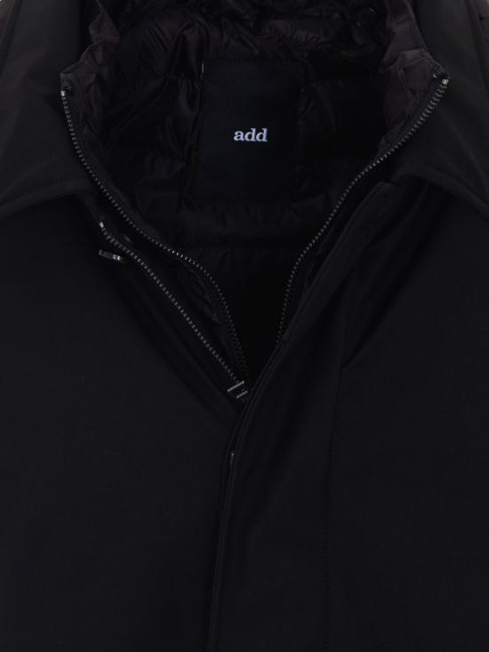 26FW 애드 코트 CMA942PSH3 90 Black - ADD
