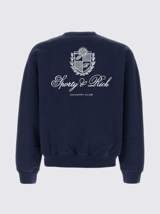 26FW 스포티앤리치 긴팔 티셔츠 ST10385274BL106 3902 Navy - SPORTY & RICH