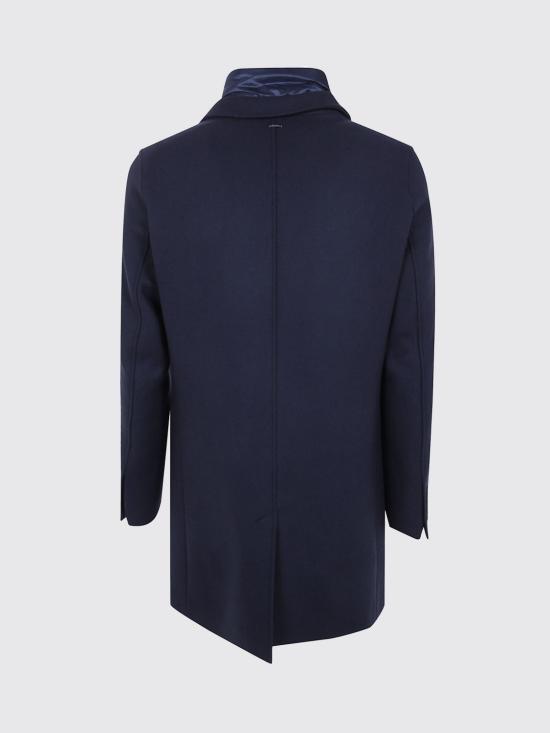26FW 에르노 에코울 레이어드 체스터 코트 CA000202U33344 9200 Blue - HERNO