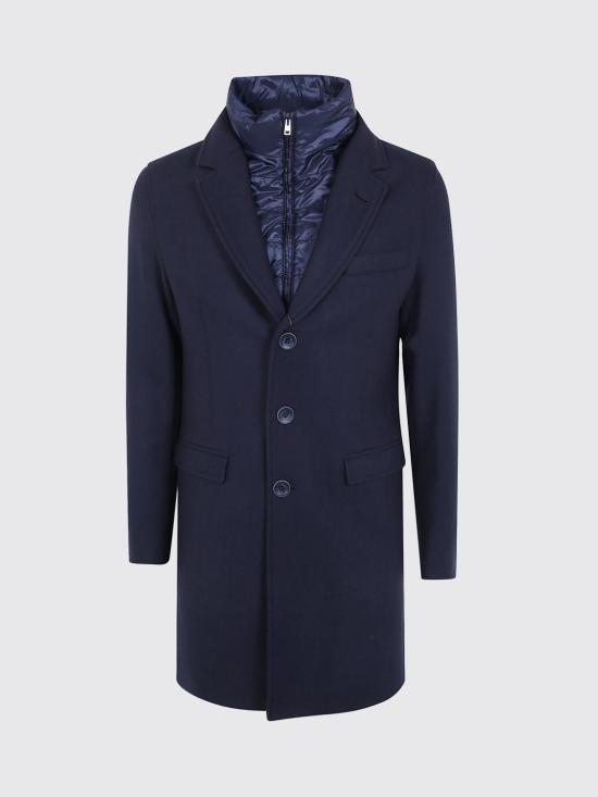 26FW 에르노 에코울 레이어드 체스터 코트 CA000202U33344 9200 Blue - HERNO