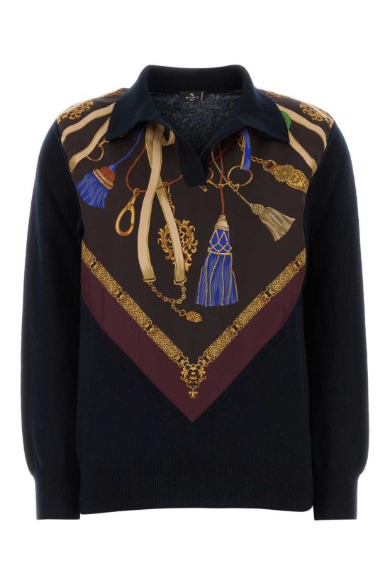 26FW 에트로 폴로 티셔츠 WRKN0012AK1FU B0065 NAVY