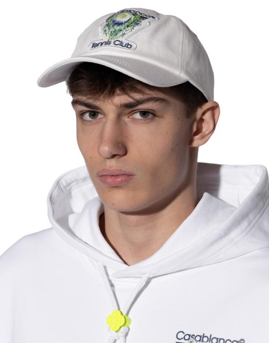 26FW 카사블랑카 볼캡 ASP26HAT00201 WHITE - CASABLANCA