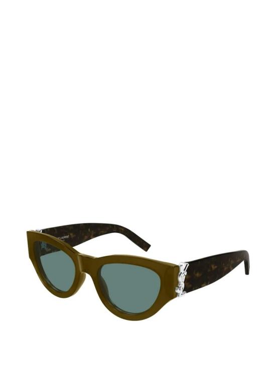 26FW 생로랑 선글라스 SLM94 013 TRANSPARENT KHAKI AND HAVANA 53 - SAINT LAURENT