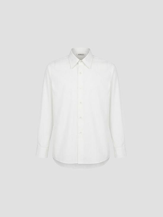 26FW 오라리 셔츠 A26AS01TN WHT WHITE