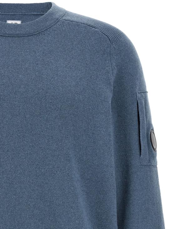  씨피 컴퍼니 스웨터 LD21CMKN085A110149A871 BLUE - C.P. COMPANY