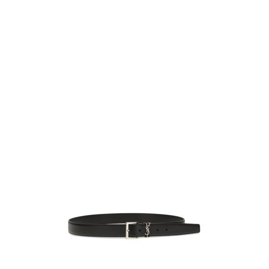 26FW 생로랑 벨트 SA864585BOO0E1000BB BLACK - SAINT LAURENT