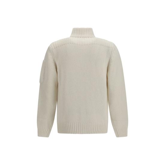 26FW 씨피 컴퍼니 가디건 CP21CMKN068A110149A103BB WHITE - C.P. COMPANY