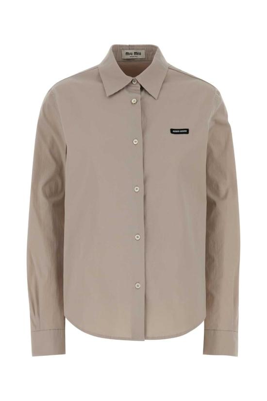 26FW 미우미우 포플린 스트레치 셔츠 MK2061SOOO6472 F0A08 BEIGE