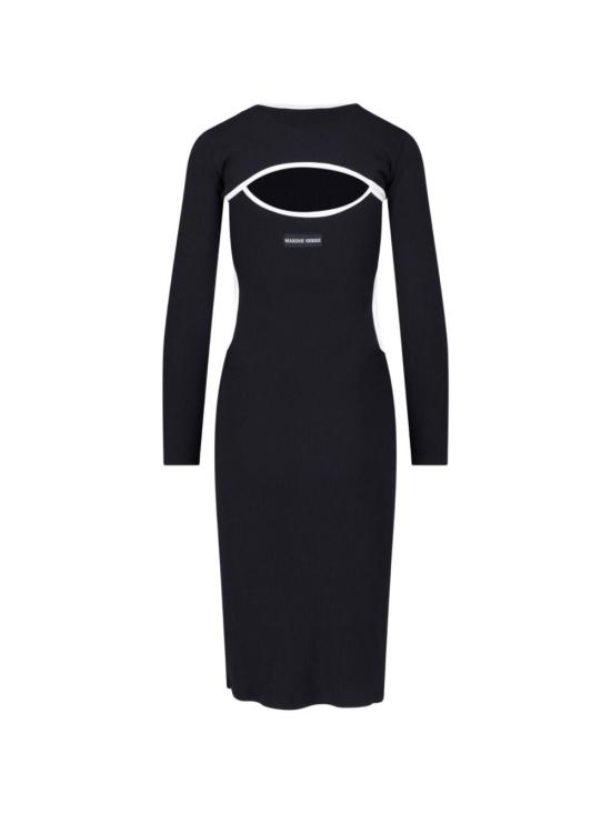 26FW 마린세르 미디 원피스 WDR511ACJER0125BK99 BLACK - MARINE SERRE
