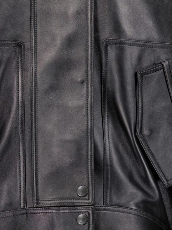 26FW 발렌시아가 하이 칼라 보머 A009F0 TVS051000 BLACK - BALENCIAGA