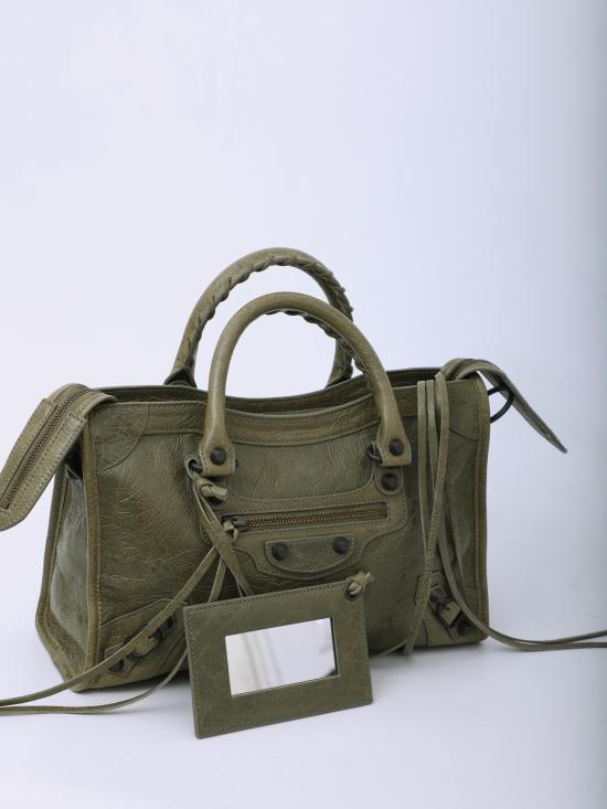 26FW 발렌시아가 르 시티 백 스몰 8657622ACFH 3258 GREEN - BALENCIAGA