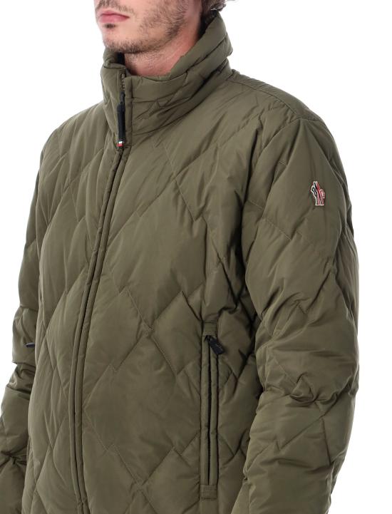 26FW 몽클레어 Bramans 다이아몬드 퀼팅 쇼트 다운 재킷 1A0003059876 825 GREEN - MONCLER