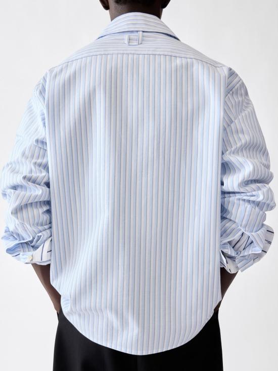 26FW 자크뮈스 긴팔 셔츠 26HSHM00644AW00 3OB STRIPEBLUE - JACQUEMUS