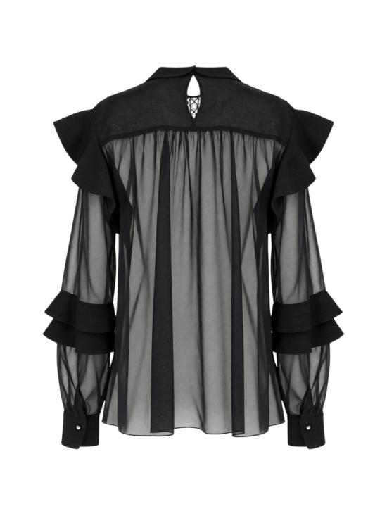 26FW 랑방 탑 RW TO9005 6259 A26 Black - LANVIN