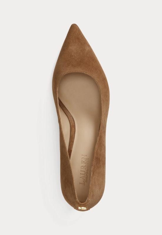 26FW 랄프 로렌 힐/펌프스 802755524013 Brown - RALPH LAUREN