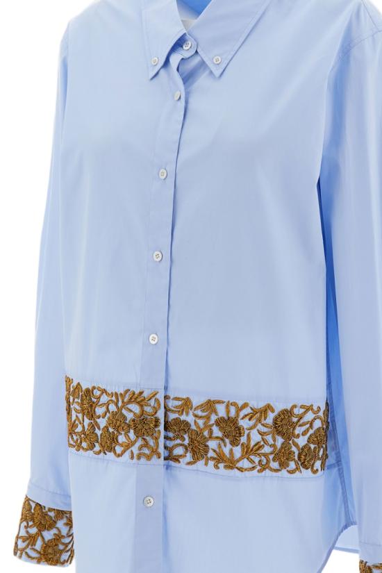 26FW 드리스 반 노튼 탑 2620107404314514 Blue - DRIES VAN NOTEN