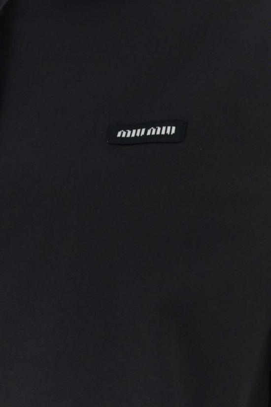 26FW 미우미우 포플린 스트레치 셔츠 MK2061SOOO6472 F0002 BLACK - MIU MIU
