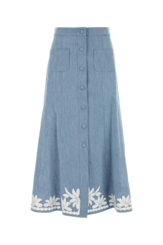 26FW 발렌티노 가라바니 스커트 9B3DD21RA9B 508 BLUE
