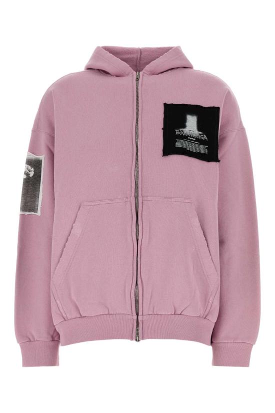 26FW 발렌시아가 후드 티셔츠 A0017WTUVT4 5701 PINK