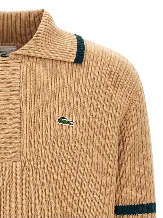 26FW 라코스테 가디건 LA345898BM BEIGE - LACOSTE