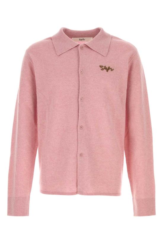 26FW 세퍼 긴팔 셔츠 KNITTEDSHIRT DARKPINK