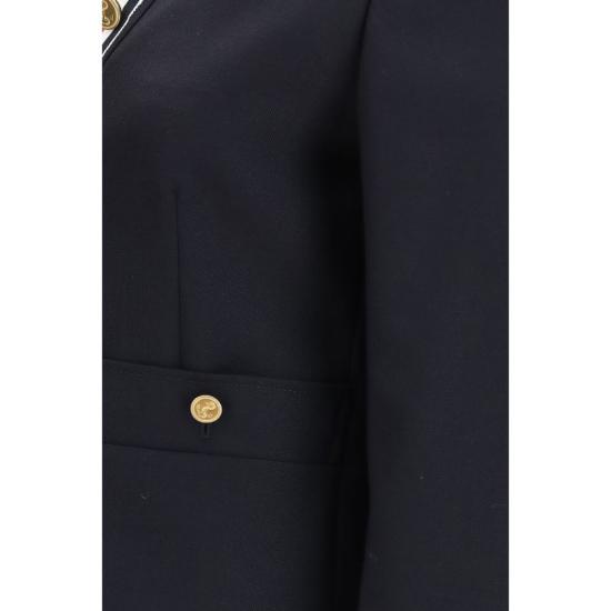 26FW 톰브라운 폴로 티셔츠 THFBC968AF1199415BB BLUE - THOM BROWNE