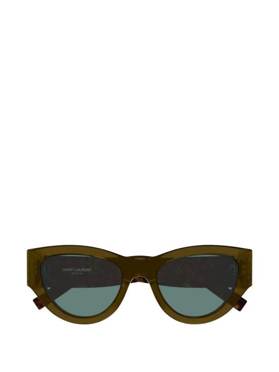 26FW 생로랑 선글라스 SLM94 013 TRANSPARENT KHAKI AND HAVANA 53