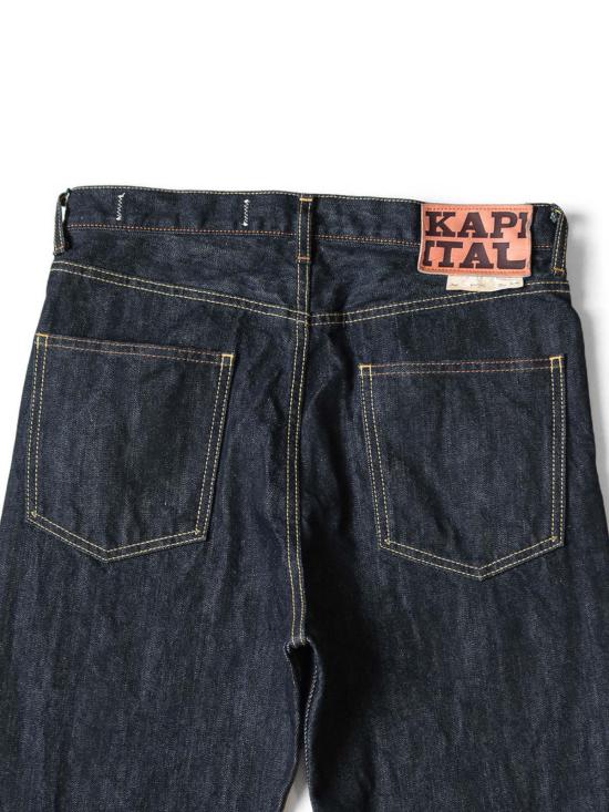  캐피탈 데님 팬츠 카피탈 14온스 데님 5 P 오카벨보 진 원워시 - KAPITAL