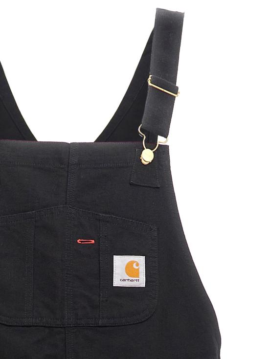26FW 칼하트 WIP 디어본 캔버스 빕 오버롤 I026462 8902 BLACK RINSED DOM - CARHARTT WIP